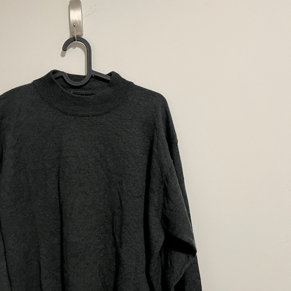 Joseph & Lyman Wool Sweater Mock Neck - Luxury Knitwear, Warm Winter Fashion - Picture 3 of 3